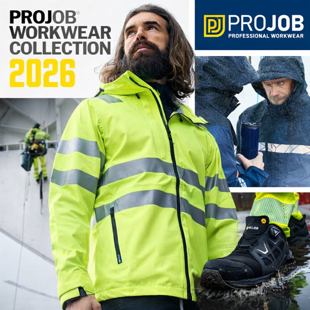 Portada del catálogo Projob Workwear Collection 2026