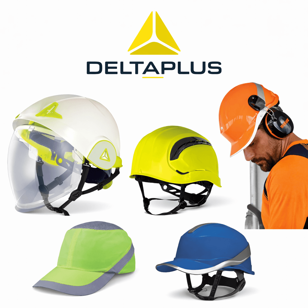 Profesional con casco de protección en exterior