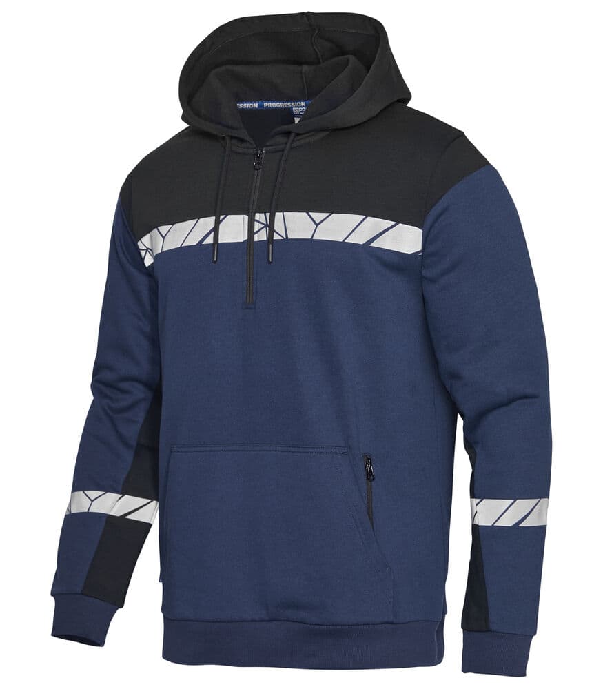 7104 SUDADERA CON CAPUCHA 1/2 ZIP 7104 SUDADERA CON CAPUCHA 1/2 ZIP 9910-VIS