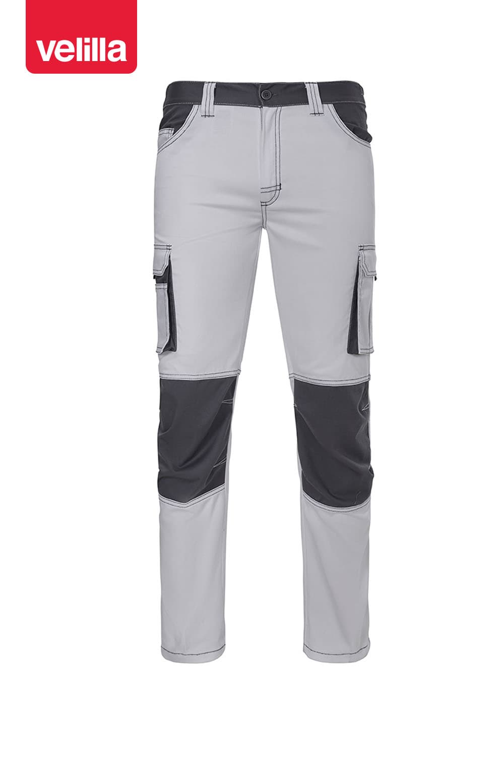 Pantalón stretch bicolor
