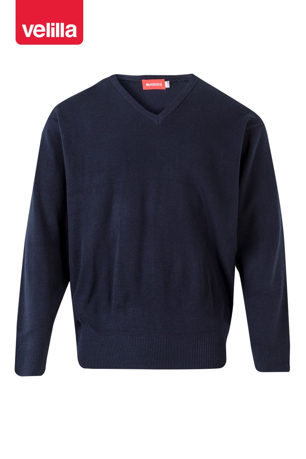 Jersey punto fino con cuello en pico