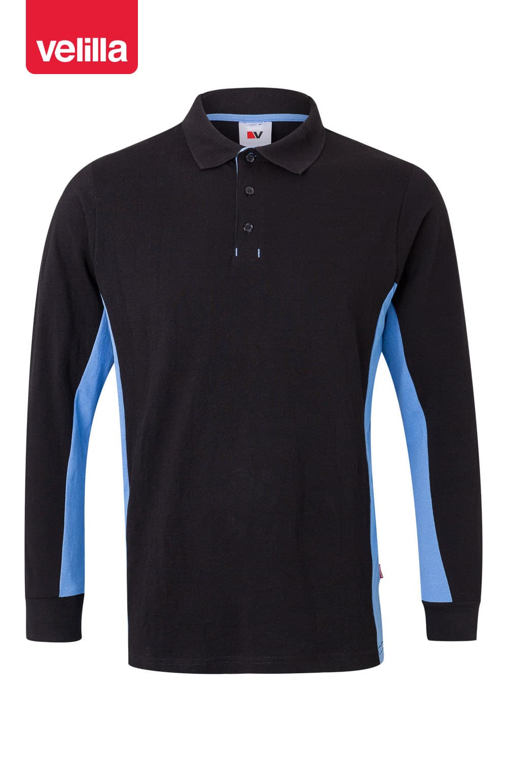 Polo bicolor manga larga