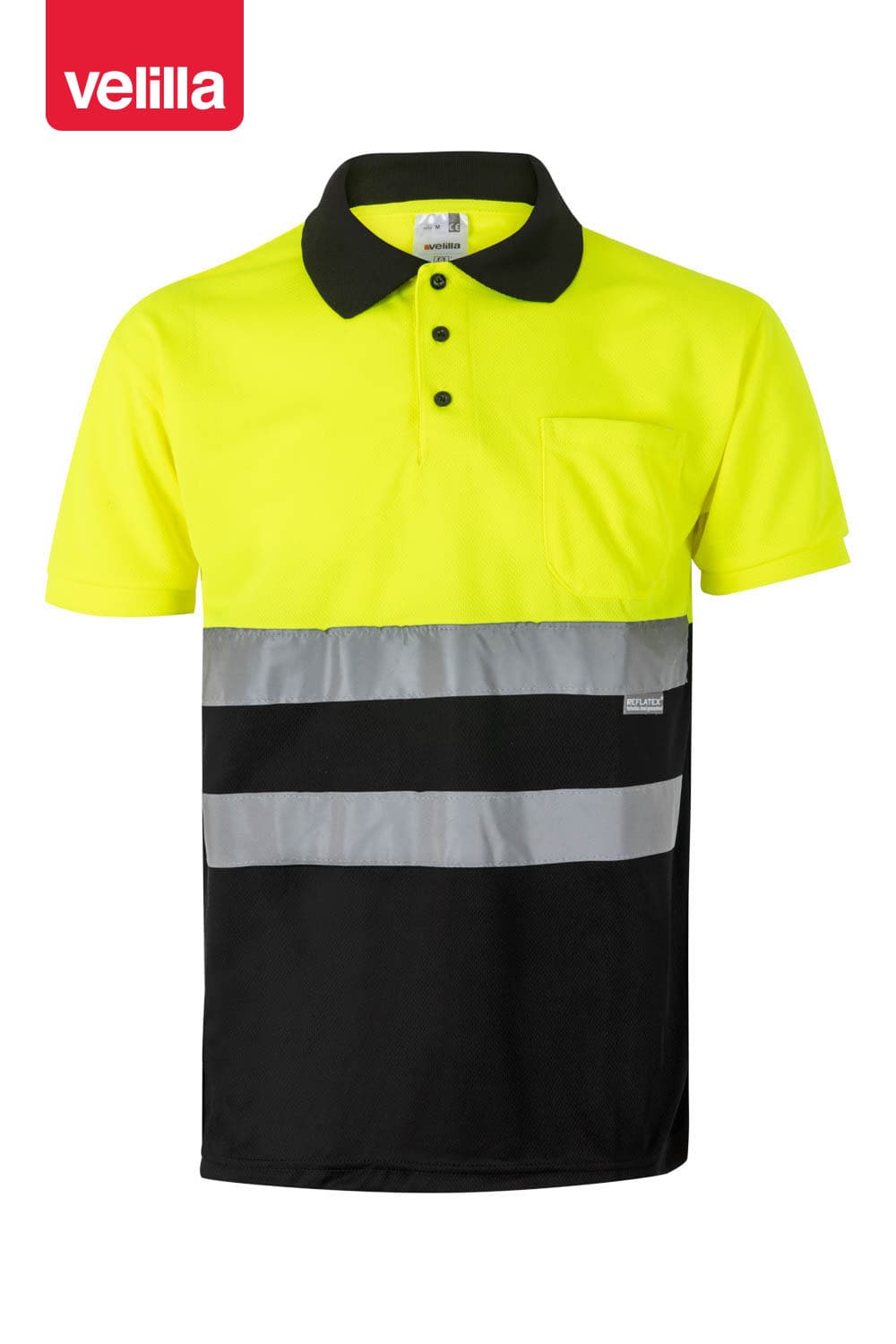 Polo bicolor manga corta