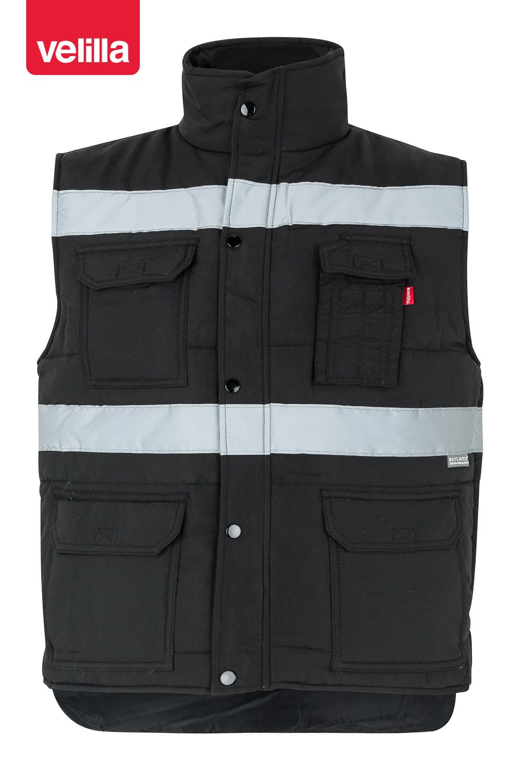 Chaleco acolchado multibolsillos con cintas