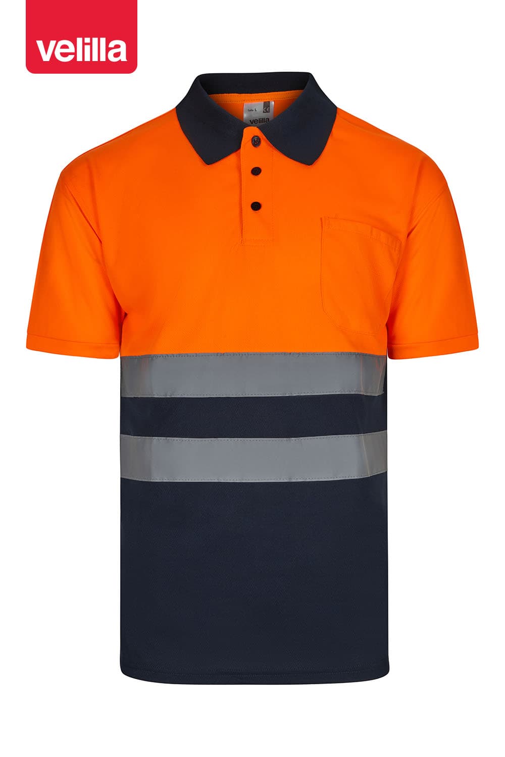 Polo bicolor manga corta