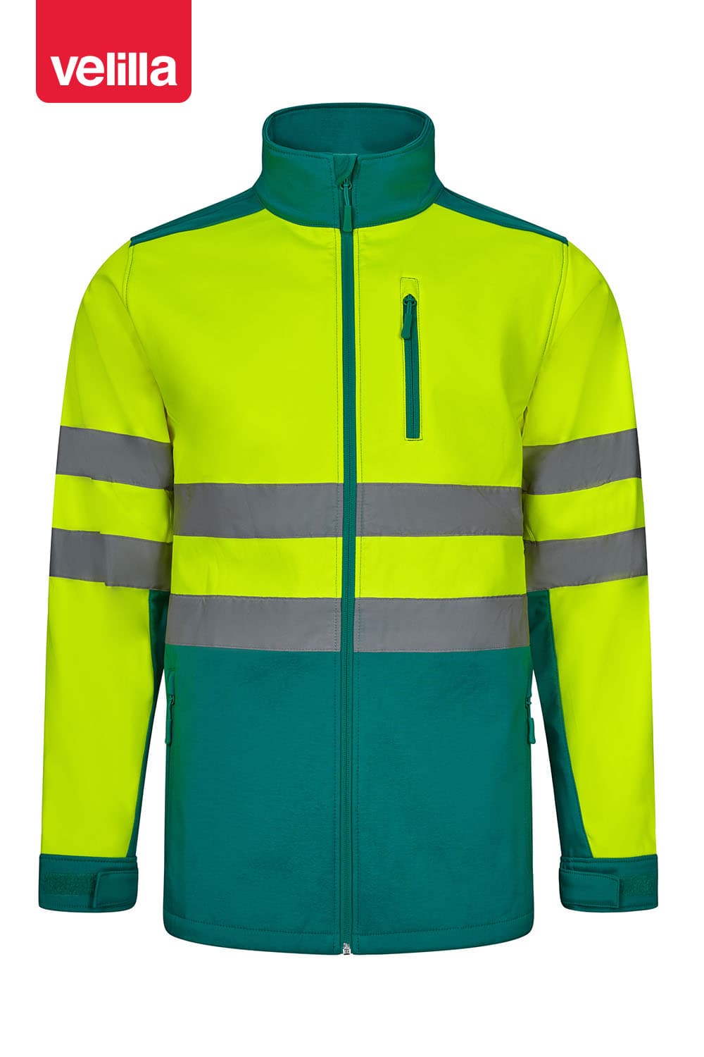 Cazadora soft shell bicolor