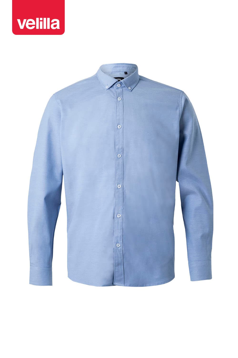 Camisa oxford stretch manga larga hombre