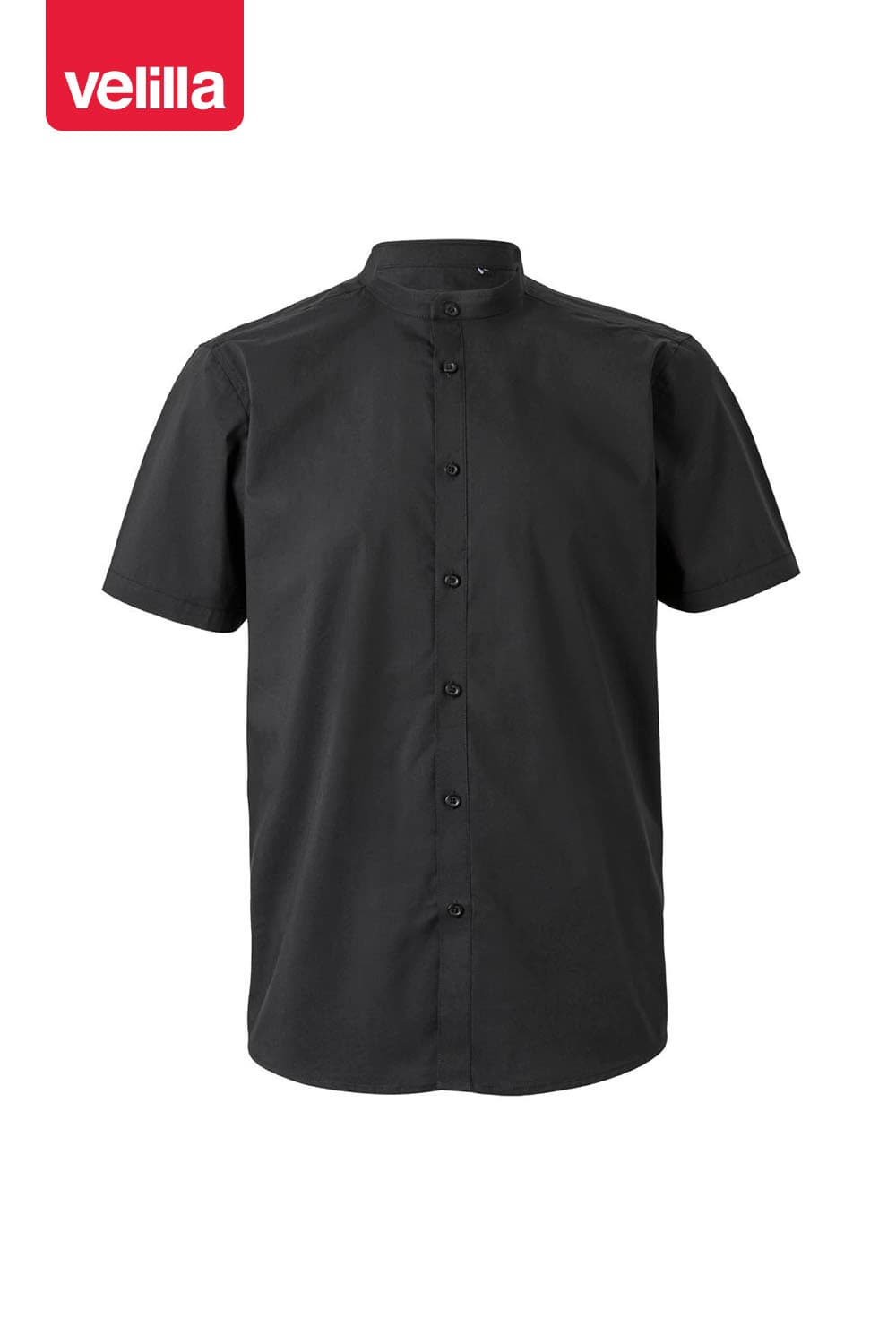 Camisa cuello tirilla stretch manga corta hombre