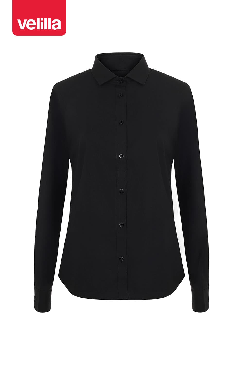 Camisa manga larga stretch mujer