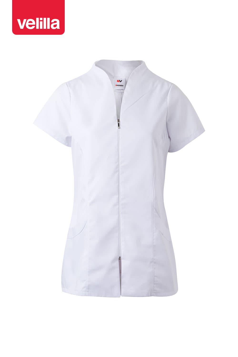 Chaqueta con cremallera manga corta mujer