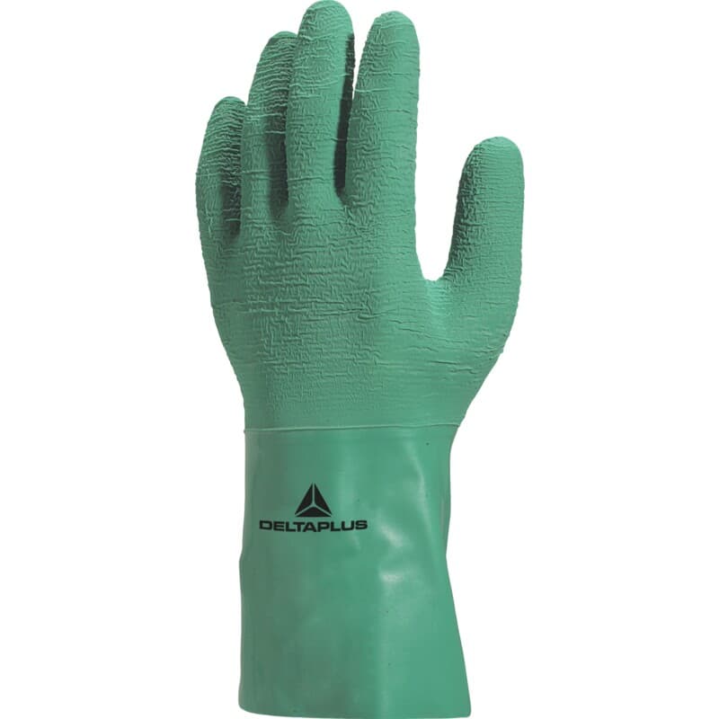 Guantes químicos multinorma muy cómodos para manipular ácidos, con palma muy rugosa para un excelente agarre