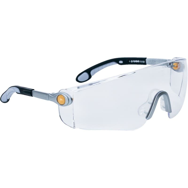 Gafas de protección transparentes extrasuaves con protecciones laterales