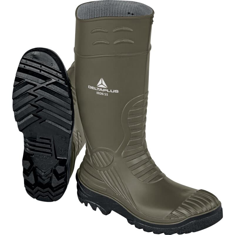 Botas de seguridad con refuerzos para una protección óptima combinada con un rendimiento de deslizamiento mejorado para los entornos más agresivos