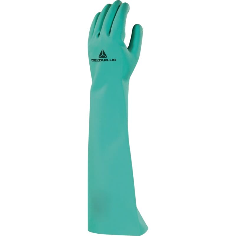 Guantes químicos para la protección del antebrazo, que combinan comodidad y durabilidad, ideales para la industria agroalimentaria