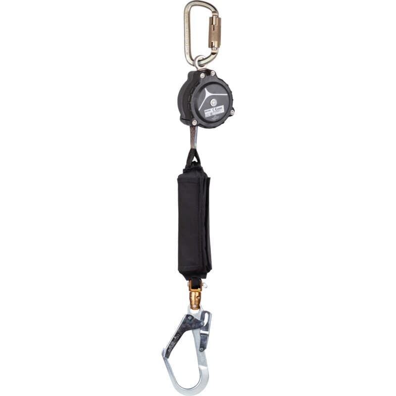Anticaídas retráctil de cincha para uso vertical y horizontal, para trayectos cortos