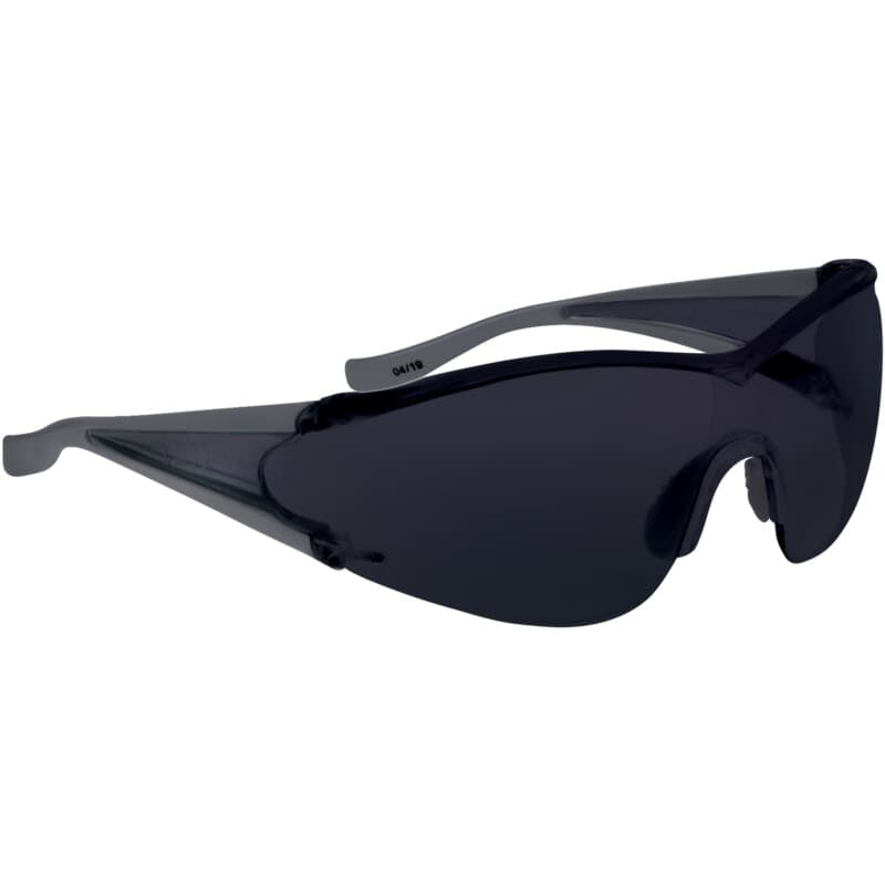 Gafas de protección ahumadas de una sola pieza, con amplio campo de protección y protectores laterales