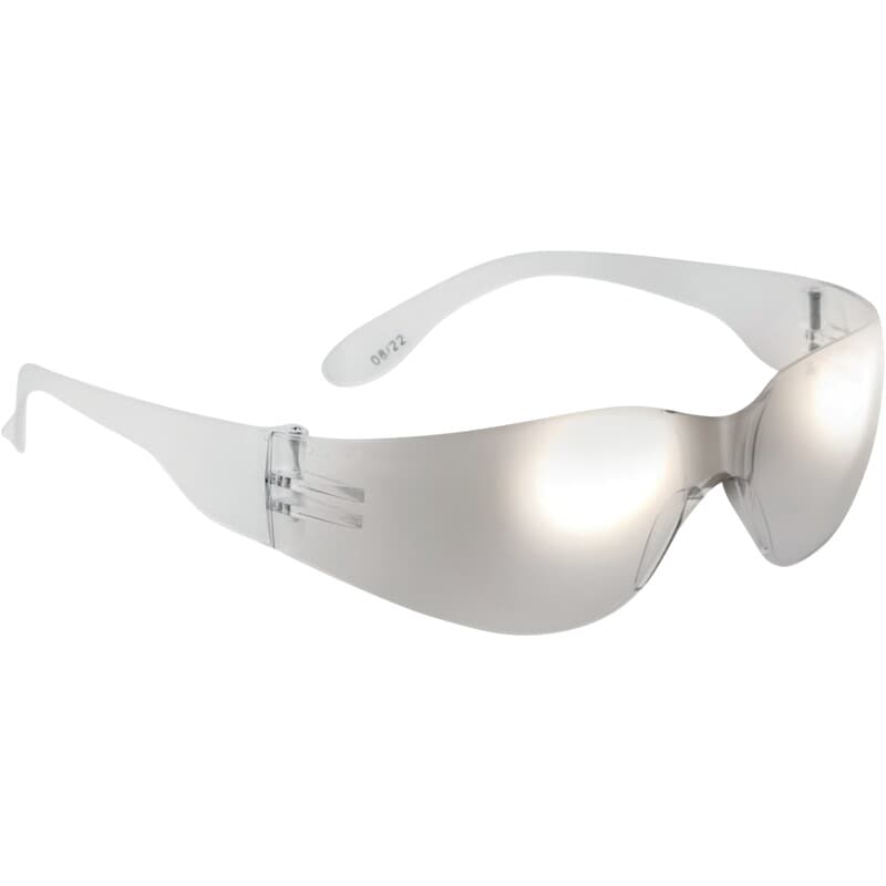 Gafas de protección con acabado a espejo y protección lateral, para uso en interiores y exteriores