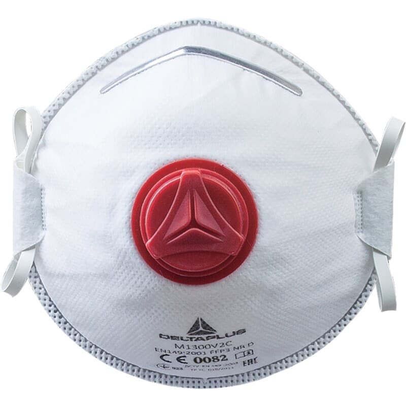 Mascarilla respiratoria desechable carcasa P3 con válvula