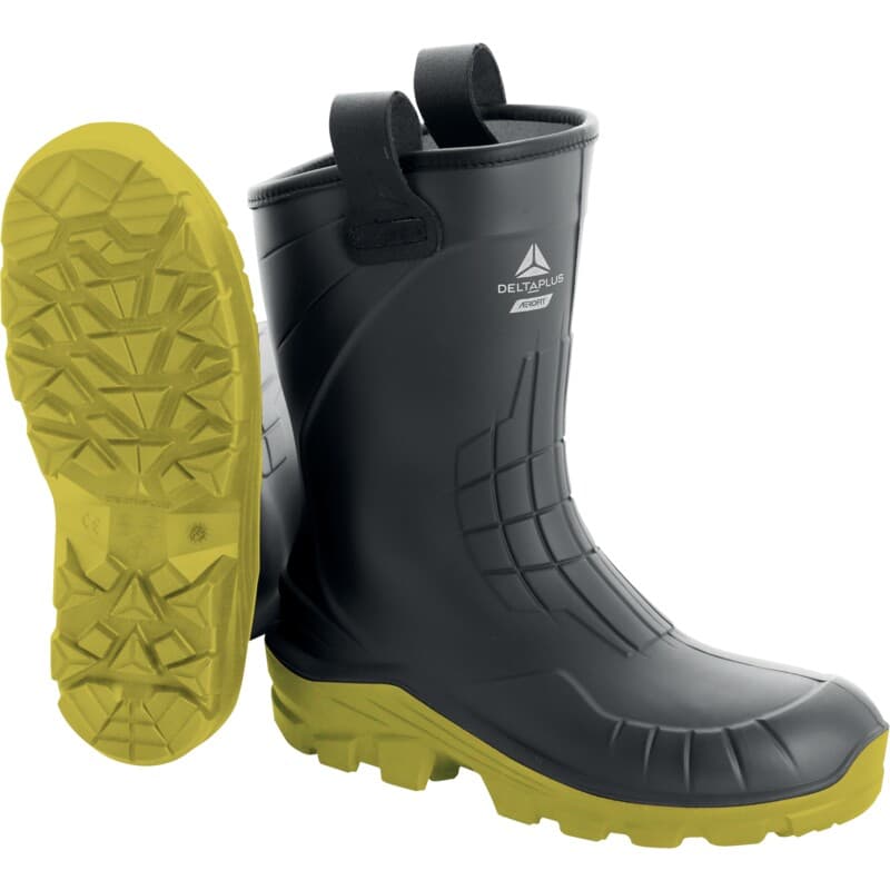 Media bota de seguridad robusta, ligera y ergonómica con un diseño adaptado al sector de la construcción