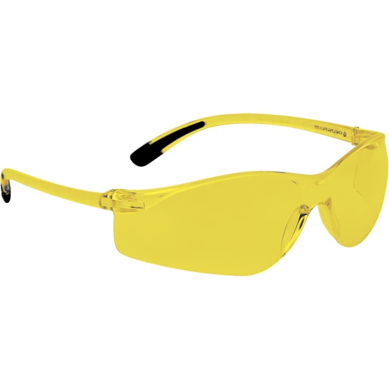 Gafas de protección de una sola pieza amarillo, con puntas antideslizantes, ideales para la conducción nocturna