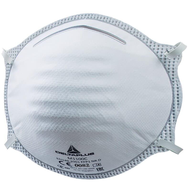 Mascarilla respiratoria desechable carcasa P1 sin válvula