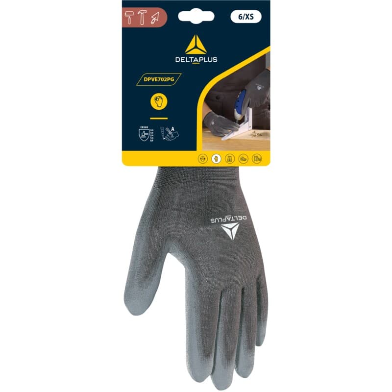 Guante pes imprg. pu gris