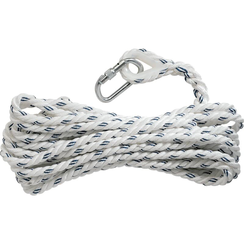 Soporte de seguridad de 30 metros con cuerda trenzada de 14 mm para utilizar con el anticaídas deslizante AN065 para trayectos largos