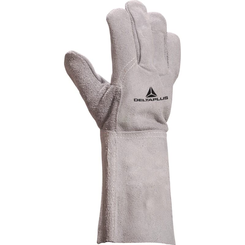 Guantes térmicos de cuero grueso, ideales para trabajos de soldadura en la industria pesada