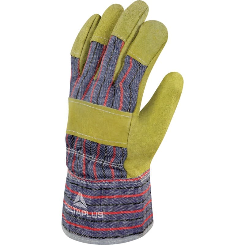 Guantes mecánicos tipo docker, fabricados con cuero de tapicero
