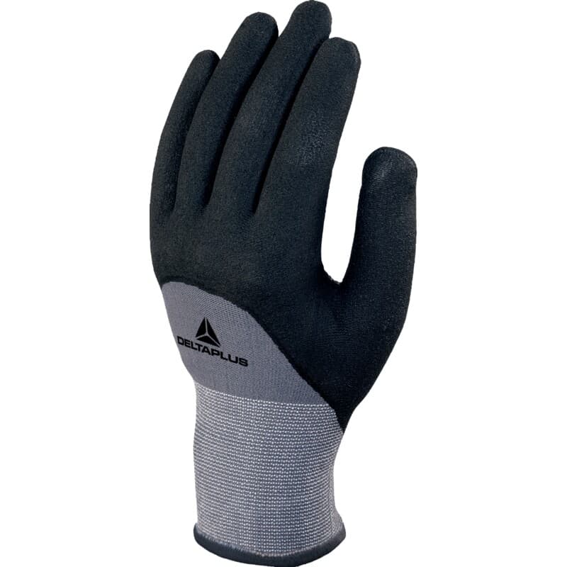 Guante mecánico, impermeable hasta la mitad del dorso, con buena capacidad de trabajo y agarre en condiciones aceitosas