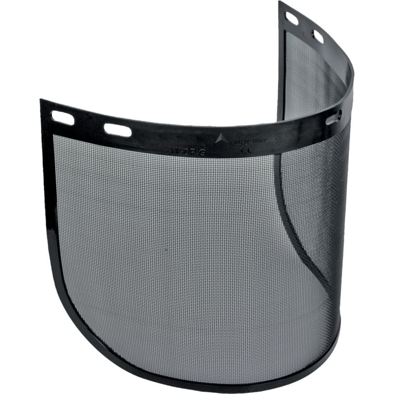 Visera con malla, adecuada para trabajos en centros de jardinería o arboricultura, adaptable a todos nuestros portaviseras