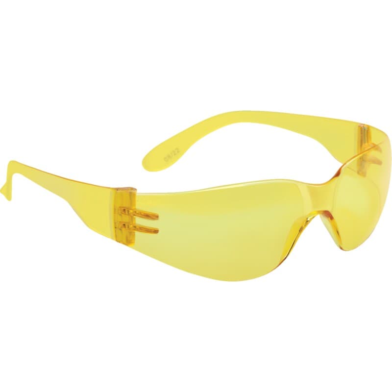 Gafas de protección amarillas con protección lateral, ideales para la conducción nocturna