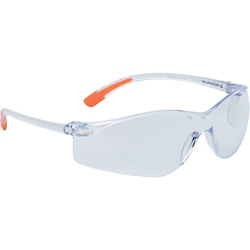 Gafas de protección transparentes muy ligeras, de una sola pieza y con puntas antideslizantes