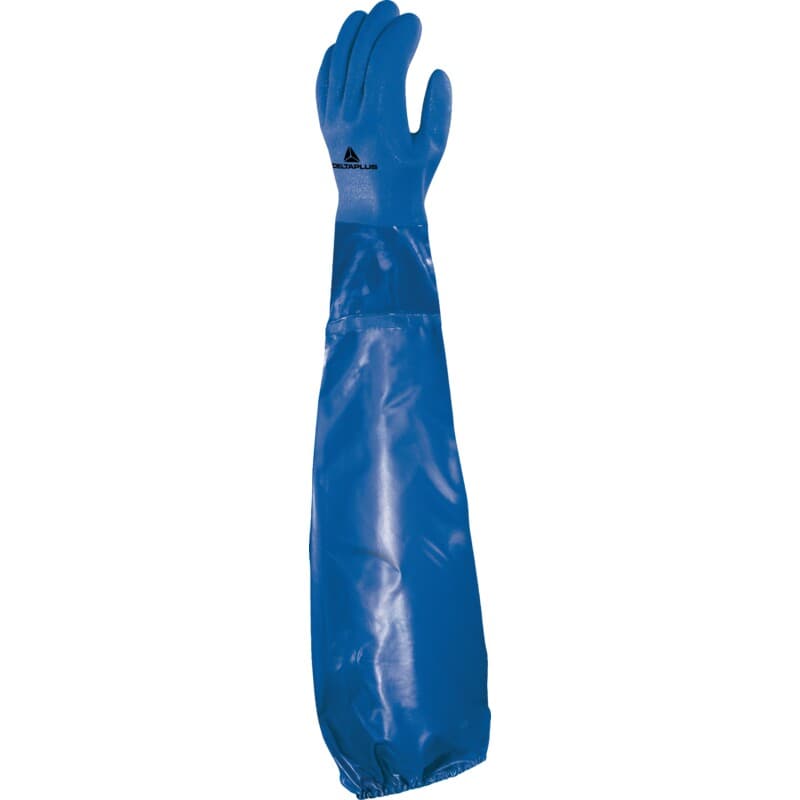 Guantes químicos que combinan protección total de los brazos, buen agarre de objetos y resistencia a aceites e hidrocarburos