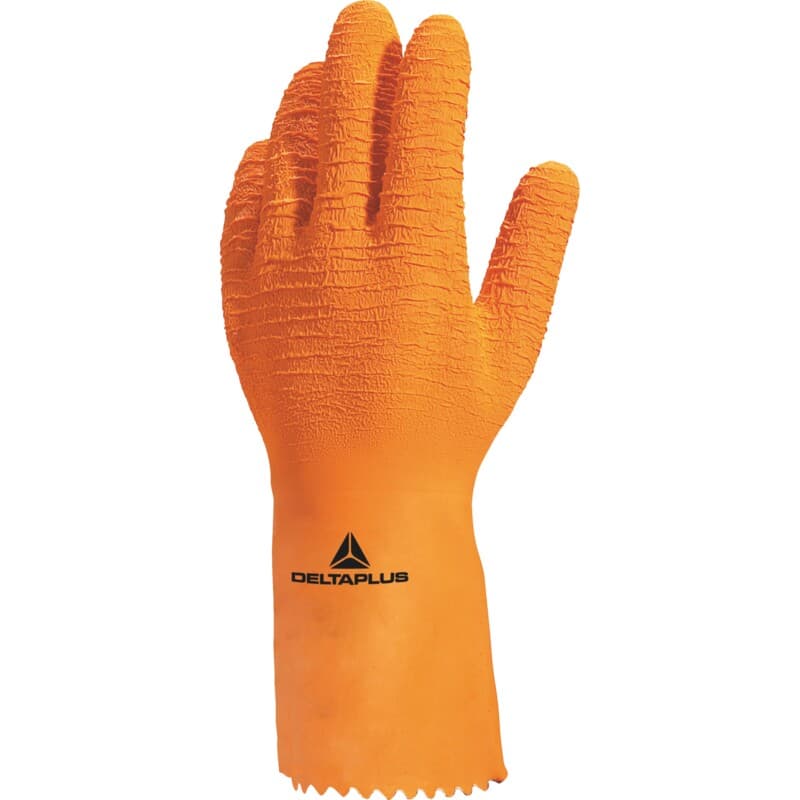 Guantes químicos multinorma muy cómodos para manipular ácidos, con palma muy rugosa para un excelente agarre